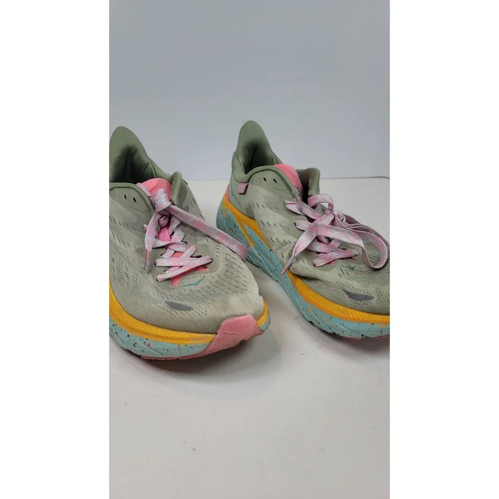 Hoka One One x Free People Movement Clifton 8 Seaweed Green Tea Women's 8